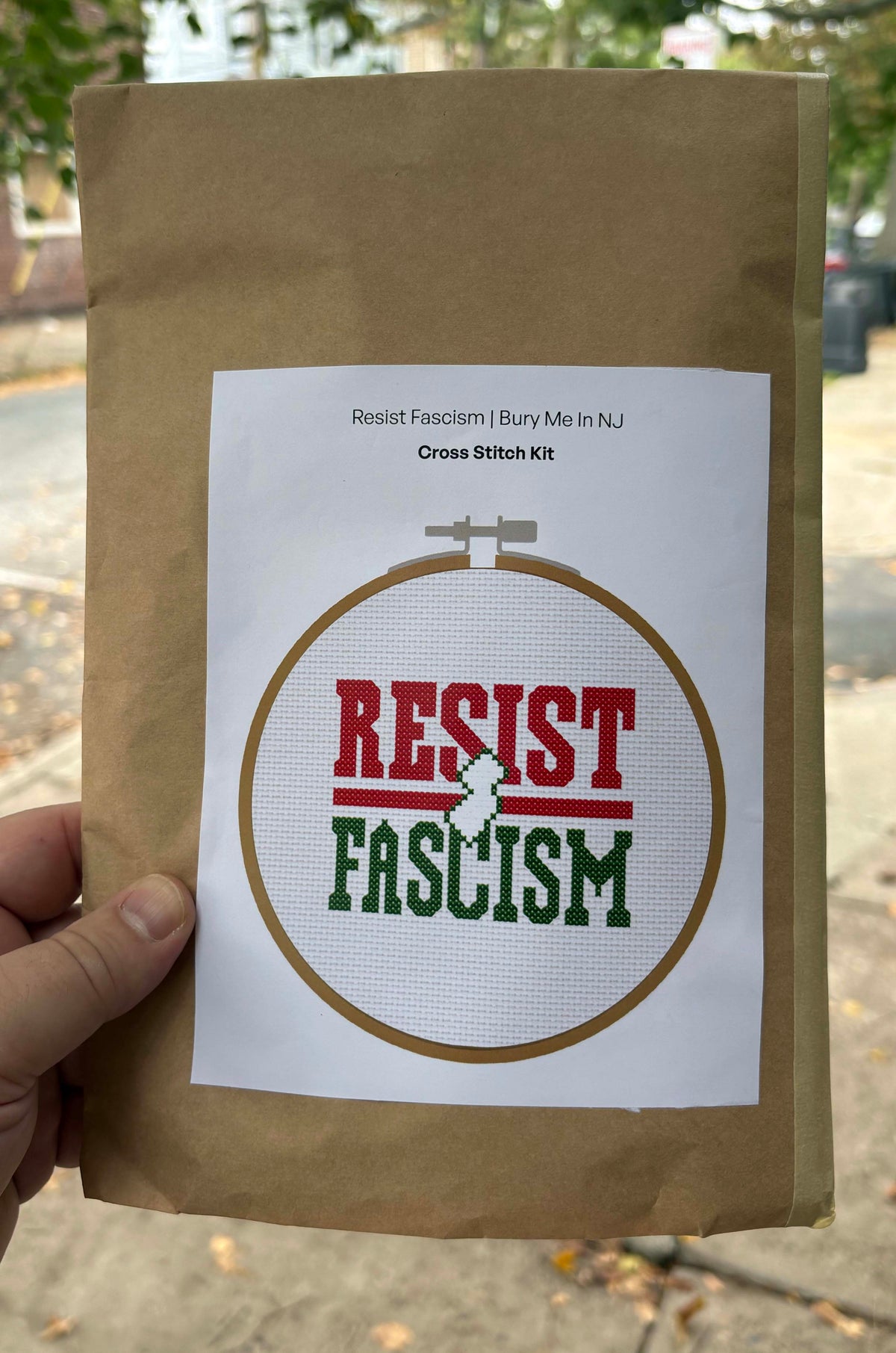 Resist Facism | Cross Stitch Kit