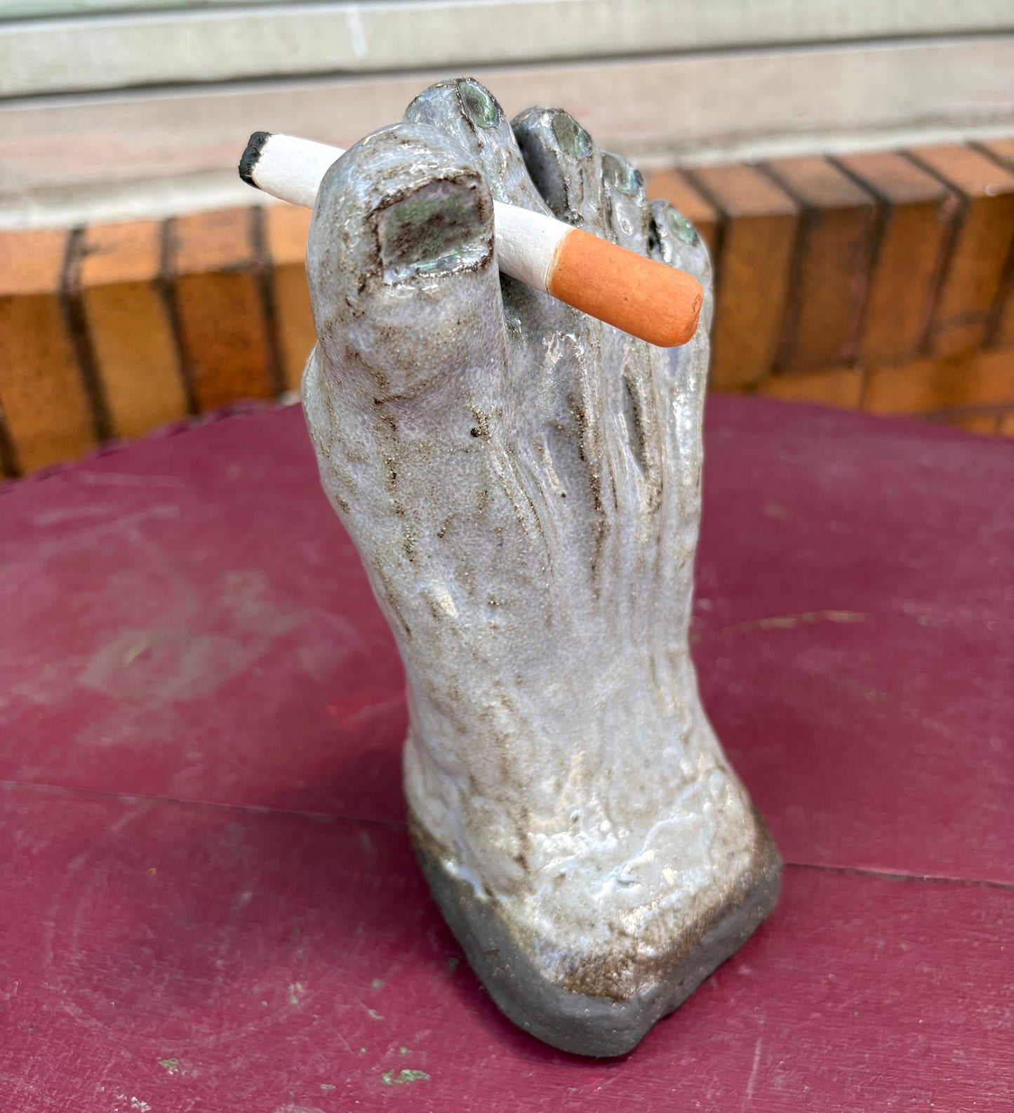 Gray Foot with Cigarette | Ceramics