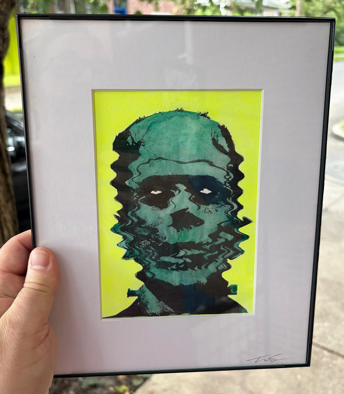 FRAMED Frankenstein's Monster | 10x8 Print