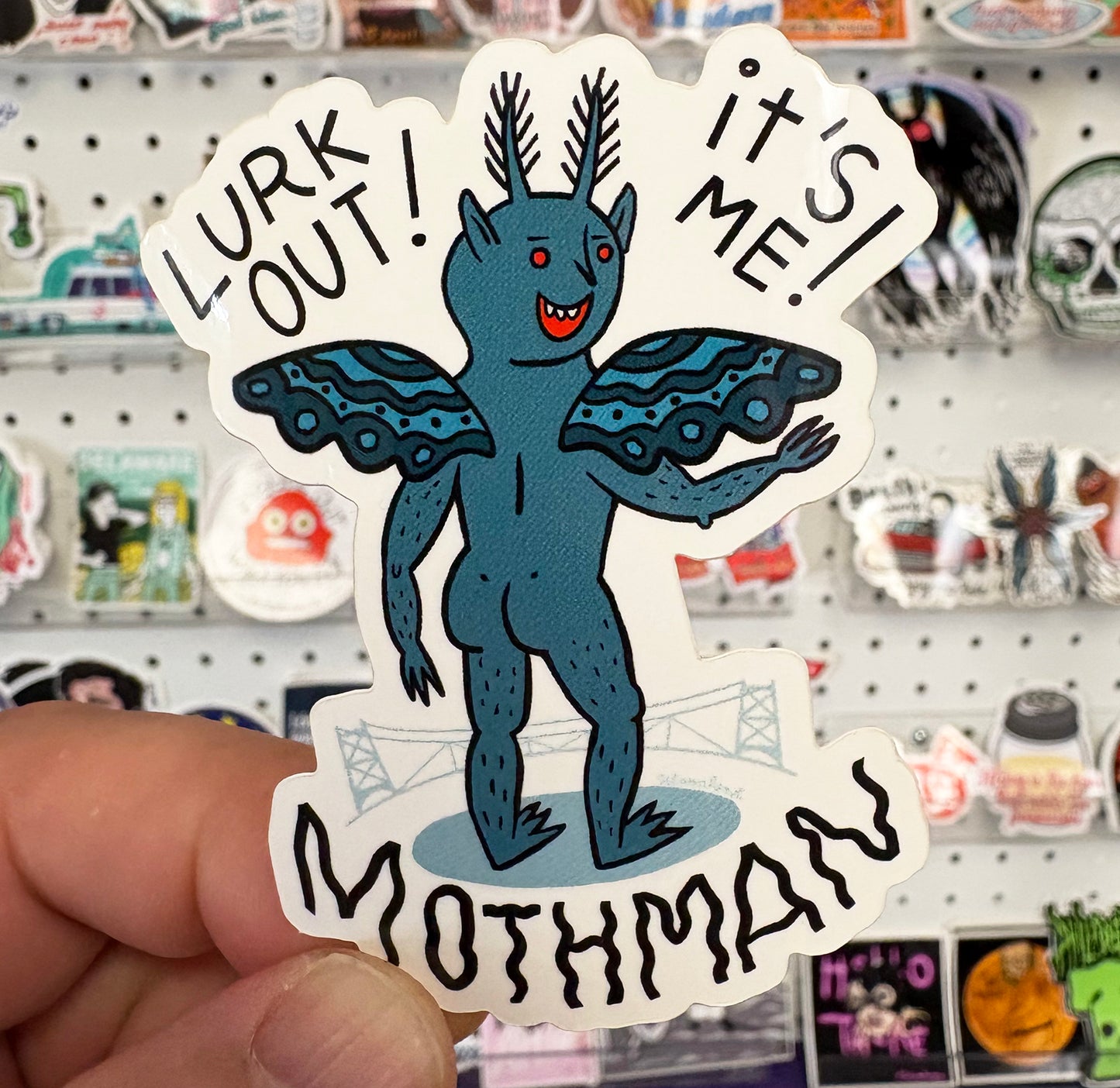 Lurk Out! Mothman! | Sticker
