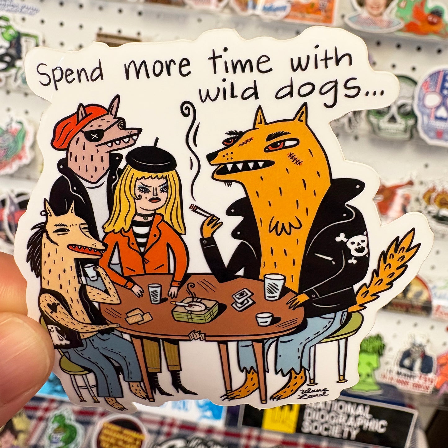Spend More Time With The Wild Dogs | Sticker