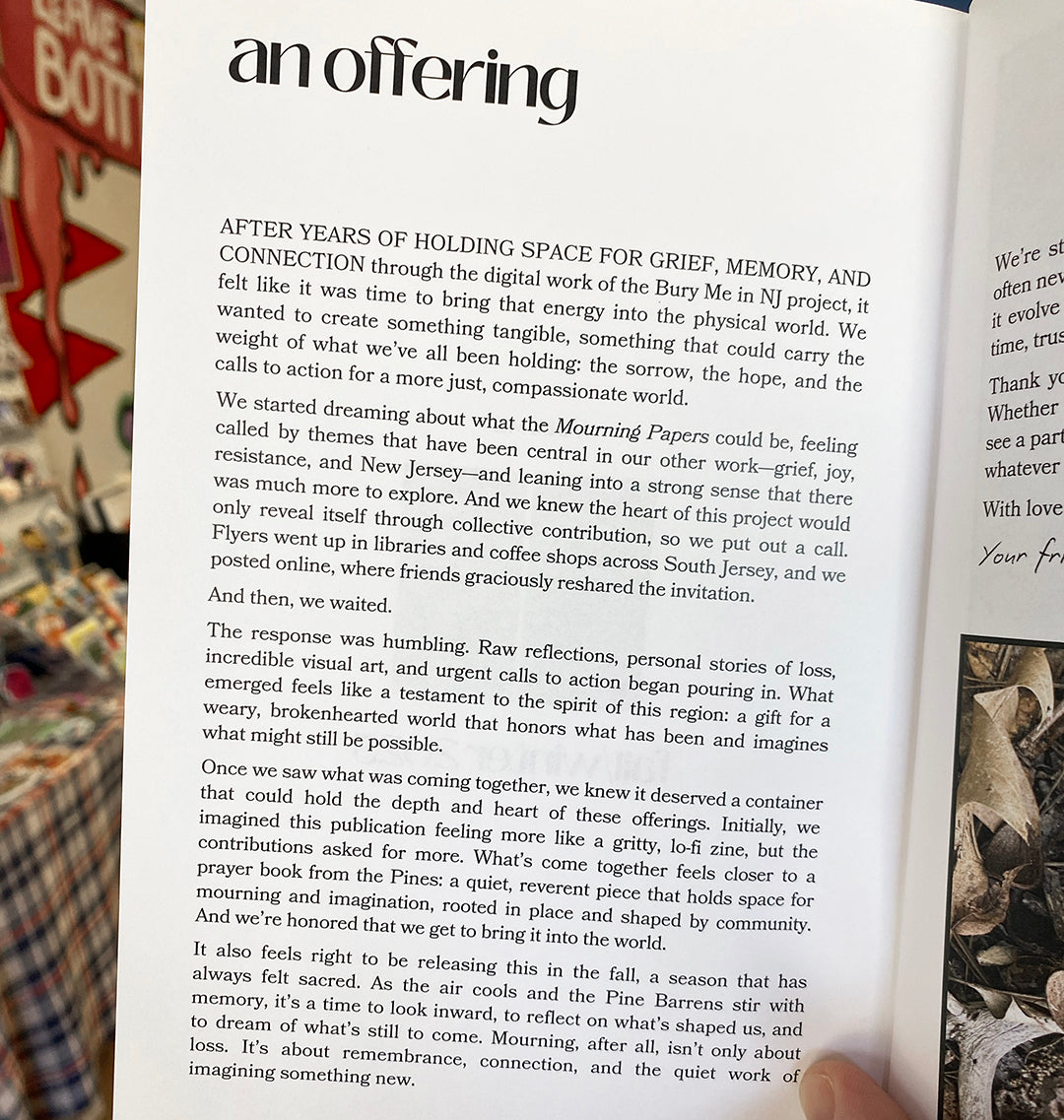 Mourning Papers Volume 1 | Zine