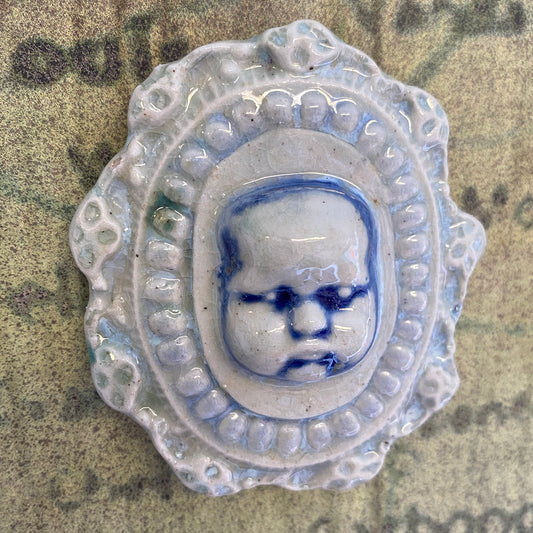 Baby Blue Mini Beed Head | Magnet