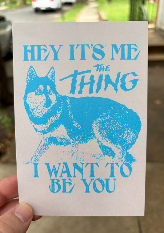 Hey It's Me The Thing | Postcard