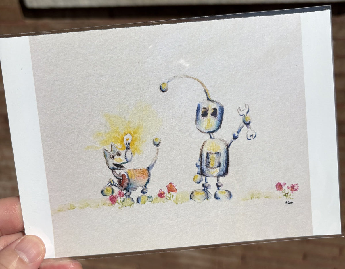 Robot Friends | 5x7 Print