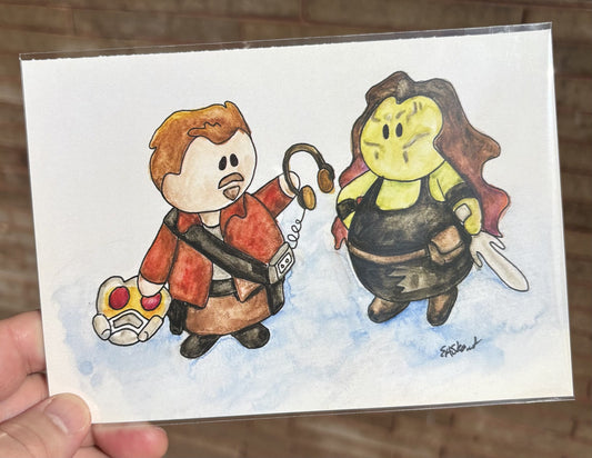 Starlord and Gamora from Guardians of the Galaxy | 5x7 Print