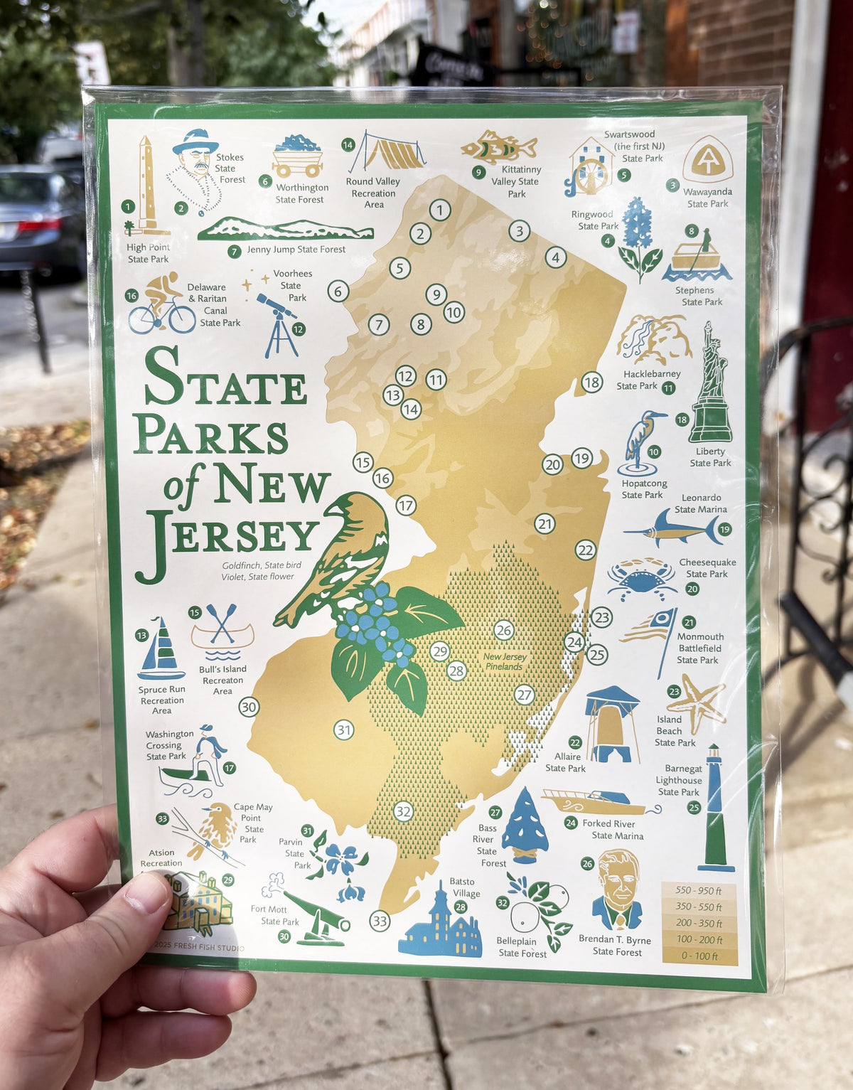 State Parks of New Jersey | 9x12 Print