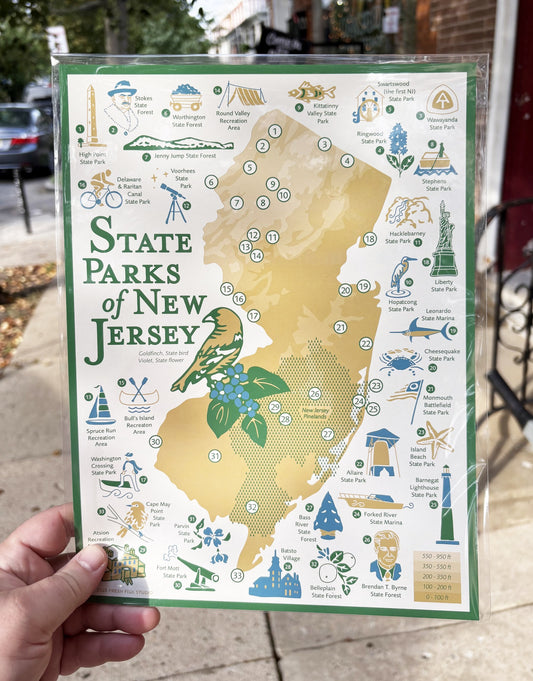 State Parks of New Jersey | 9x12 Print