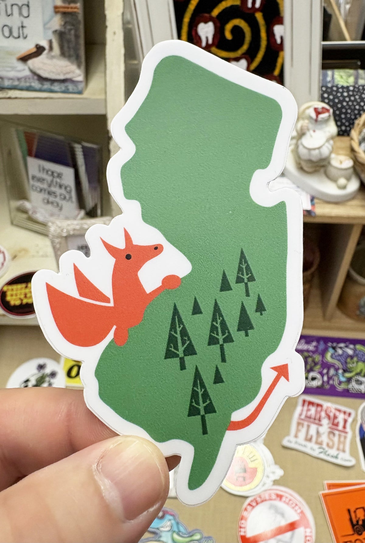 New Jersey State w/ Jersey Devil | Sticker