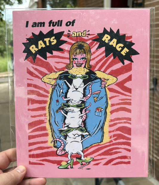 I Am Full of Rats and Rage | 8x10 Print