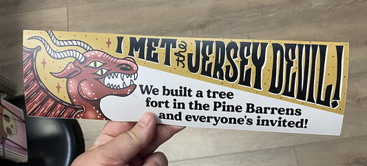 I Met the Jersey Devil | Bumper Magnet