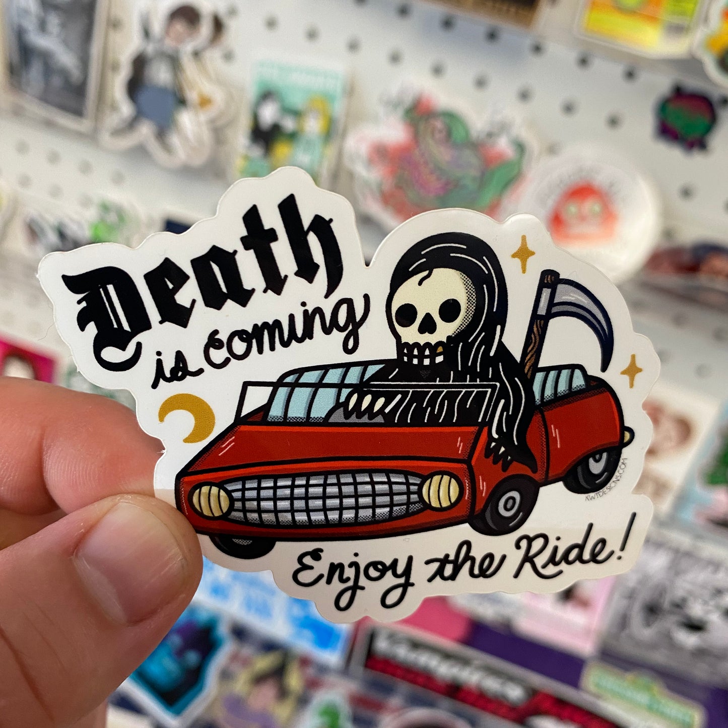 Death Is Coming, Enjoy the Ride | Sticker