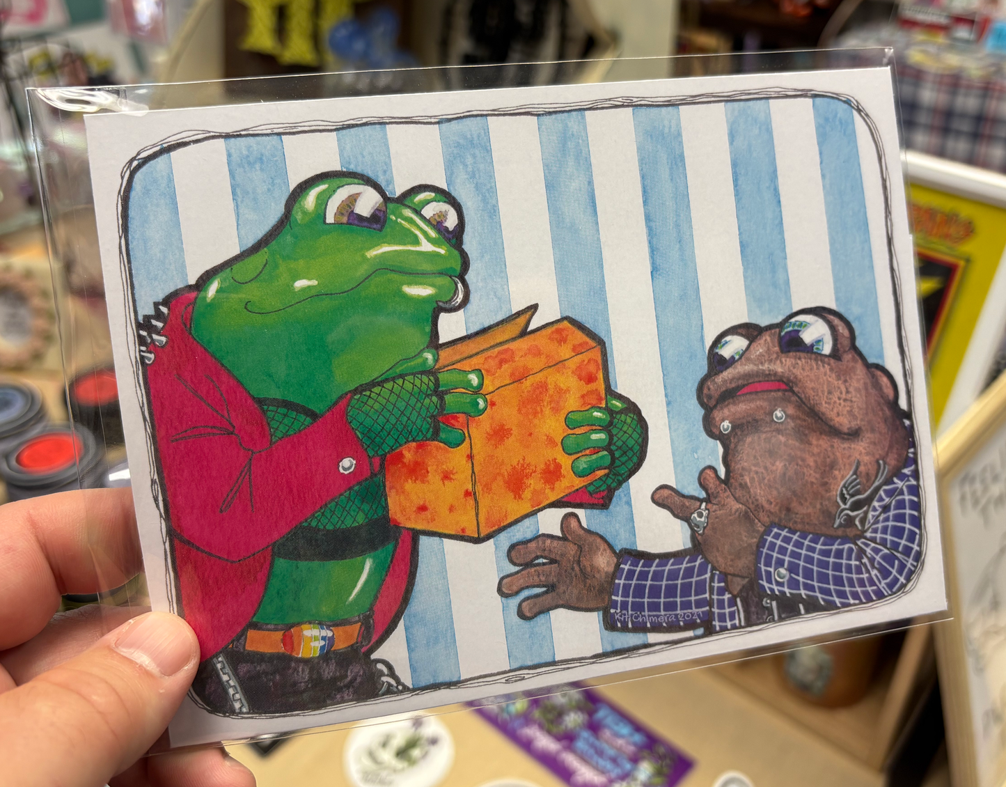 Frog and Toad Postcard