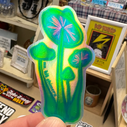 Holographic Mushroom | Sticker