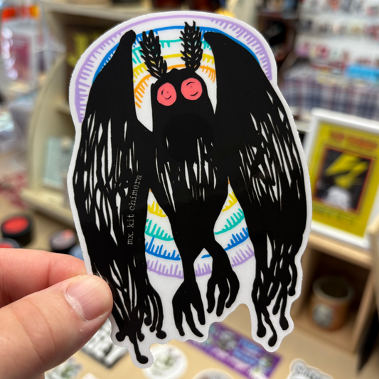Rainbow Mothman | Sticker