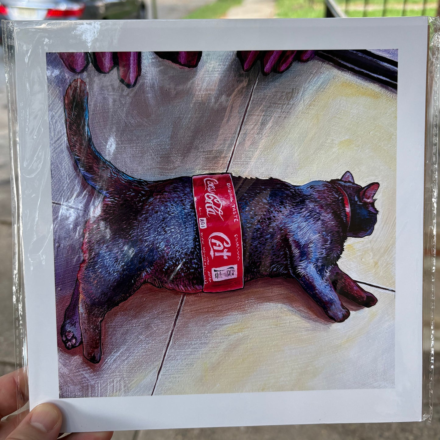 Cola Cat | 8.5 x 8.5 Print