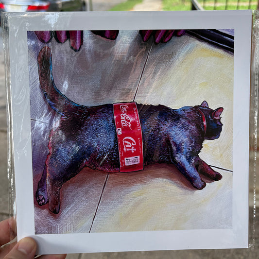 Cola Cat | 8.5 x 8.5 Print