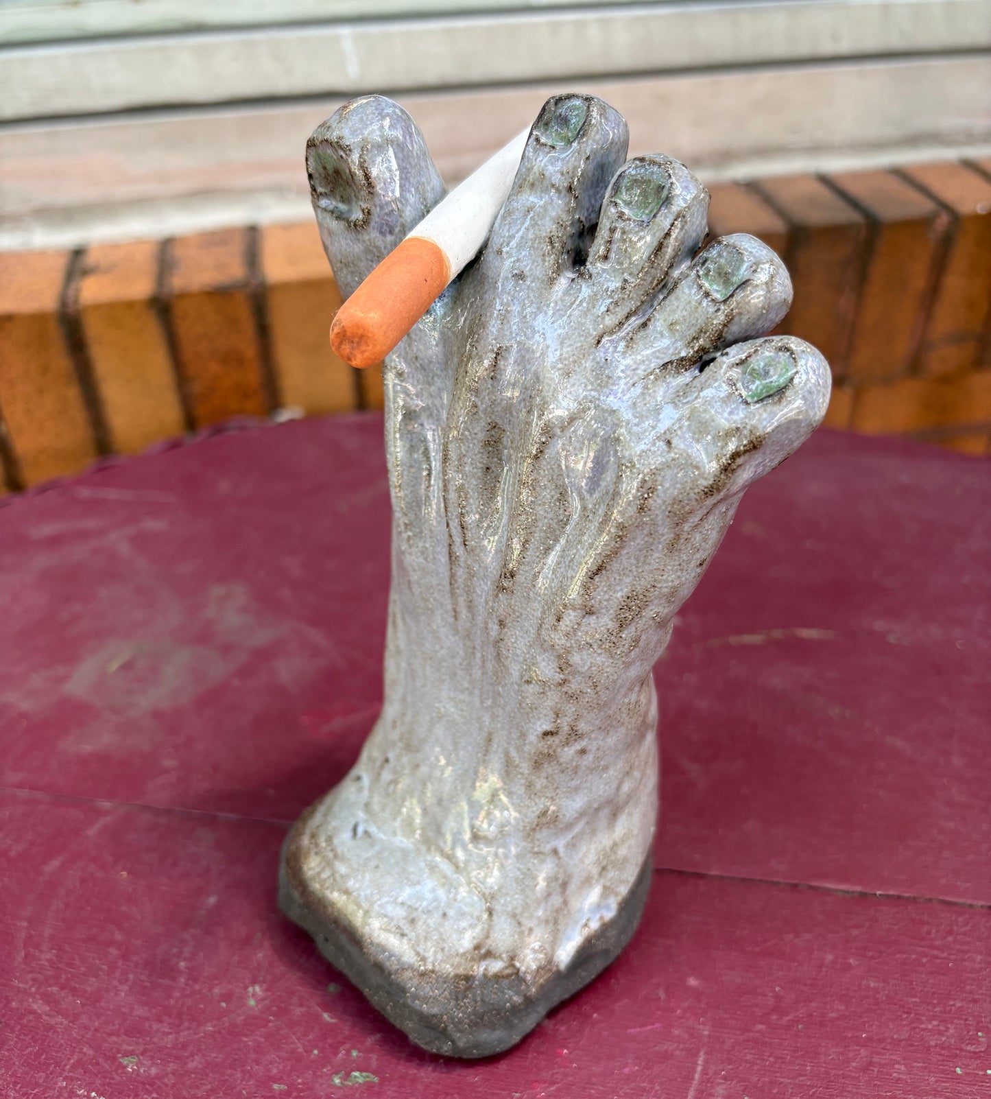 Gray Foot with Cigarette | Ceramics