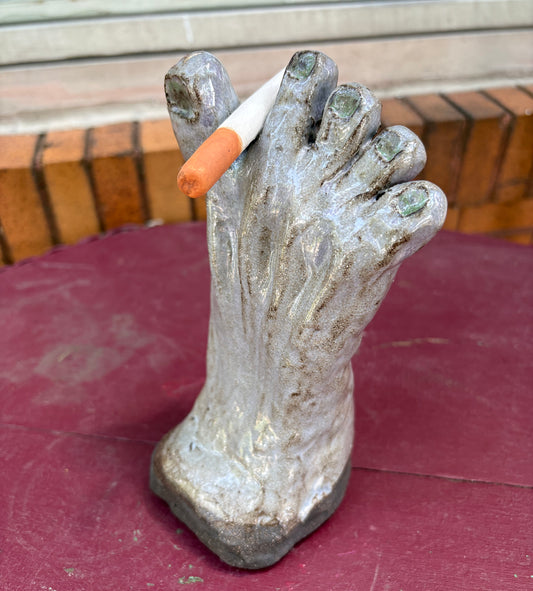 Gray Foot with Cigarette | Ceramics