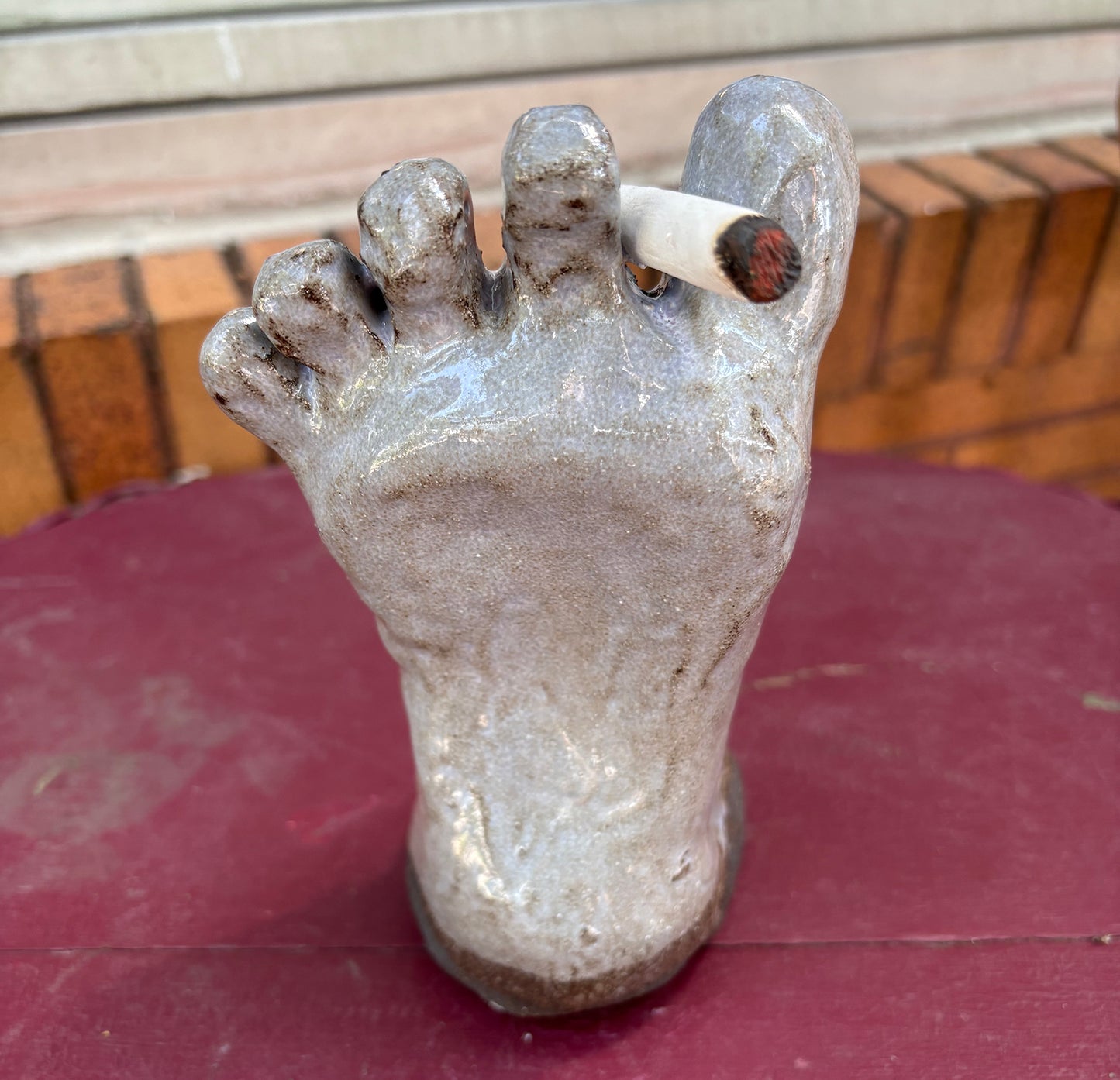 Gray Foot with Cigarette | Ceramics