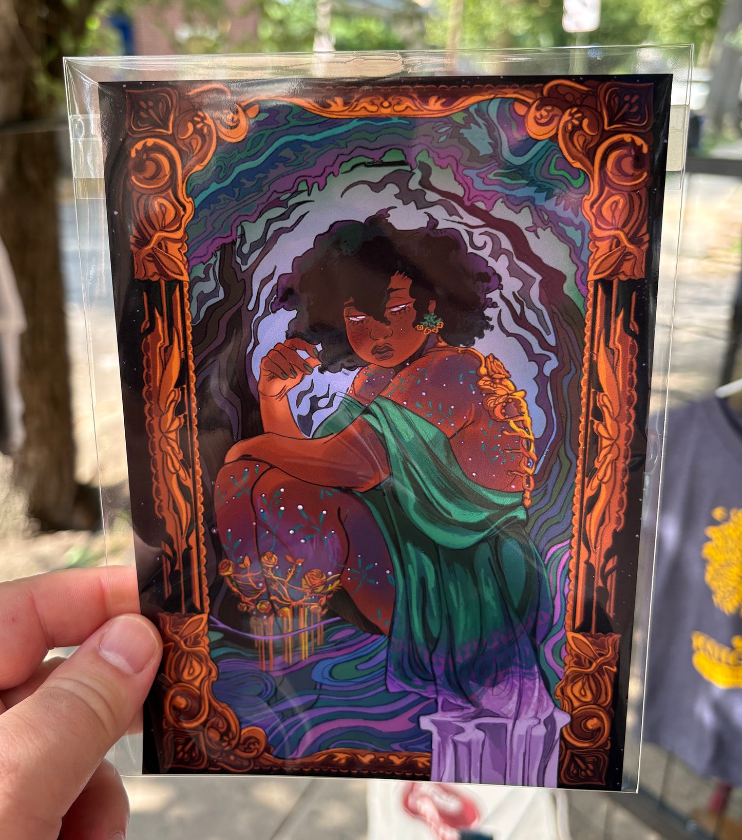 Violet in Pine Green | 5x7 Print