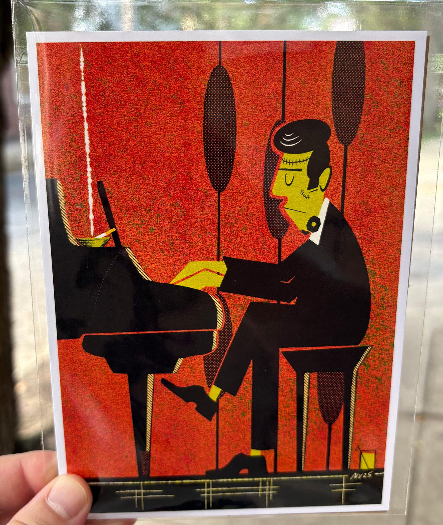 Frankenstein's Monster at the Piano | 5x7 Print