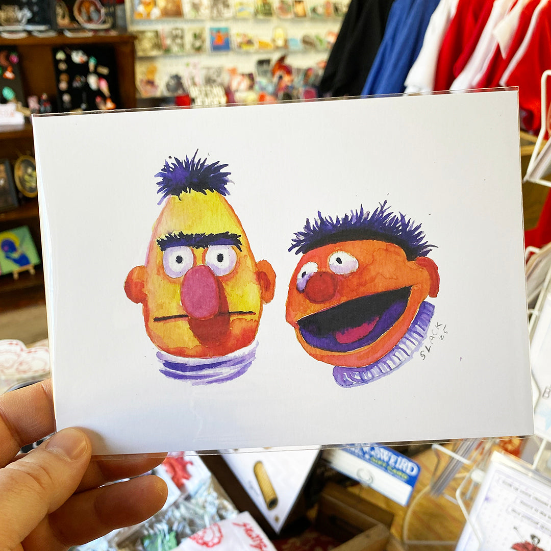Bert and Ernie 5x7 Print | Doug Slack