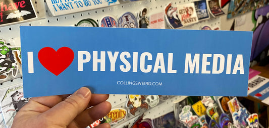 I Love Physical Media | Bumper Sticker