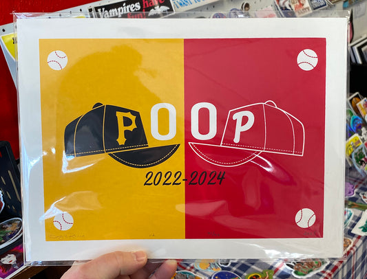 "Poop 2022 - 2025" 9" x 12" Print |  Doug LaRocca