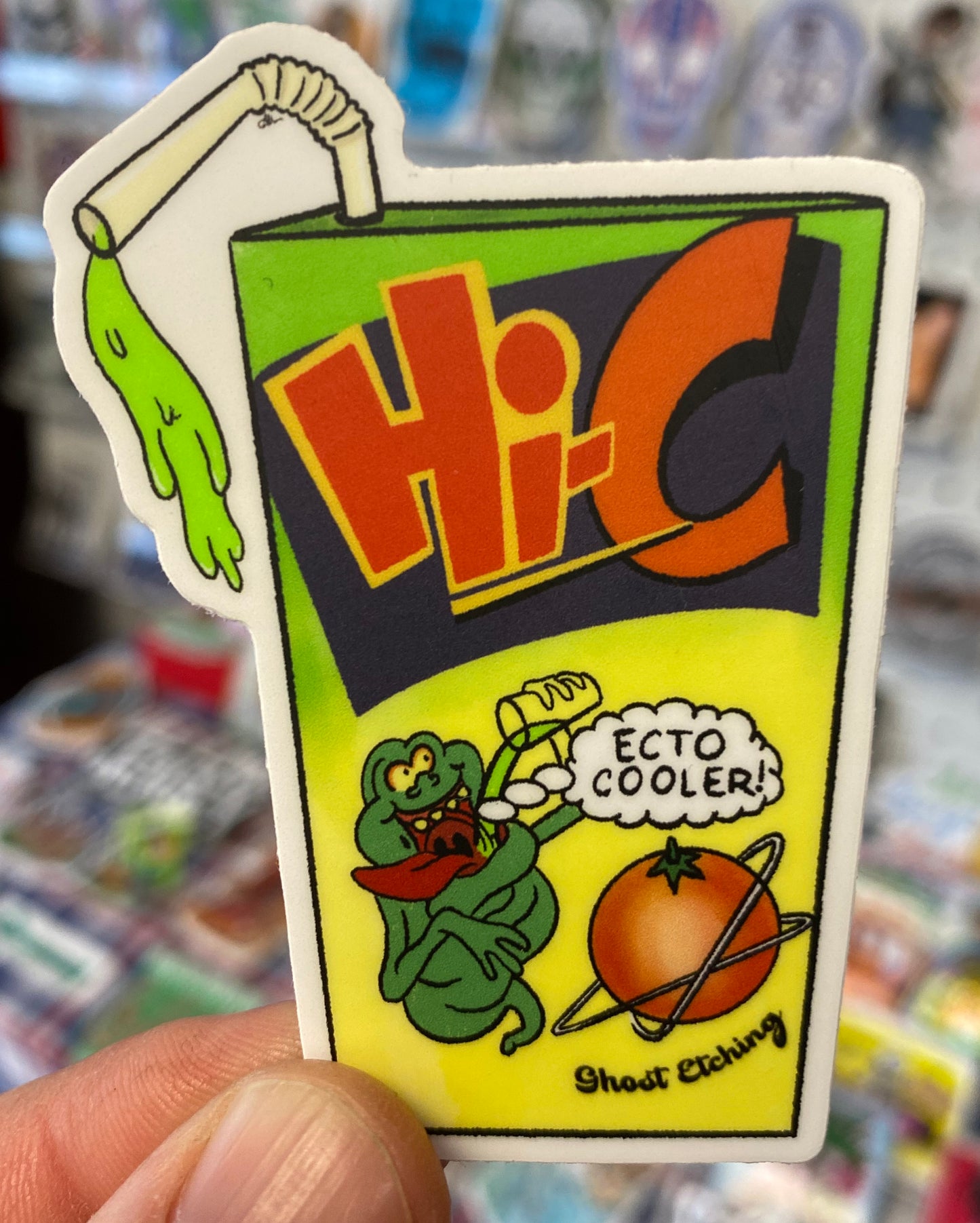Ecto Cooler Juice Box | Sticker