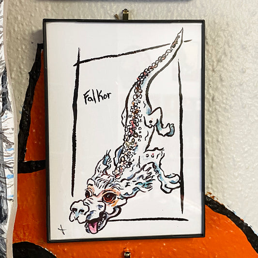 FRAMED Falkor |  5x7 Print