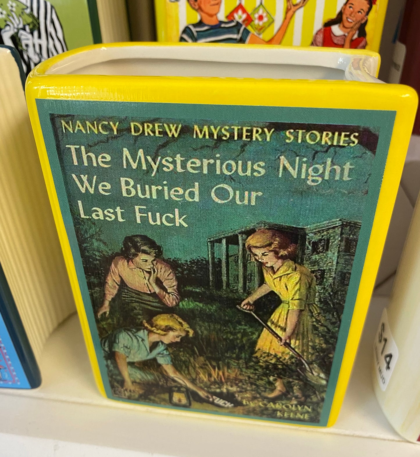 Mysterious Night We Buried Our Last Fucks | Book Vase