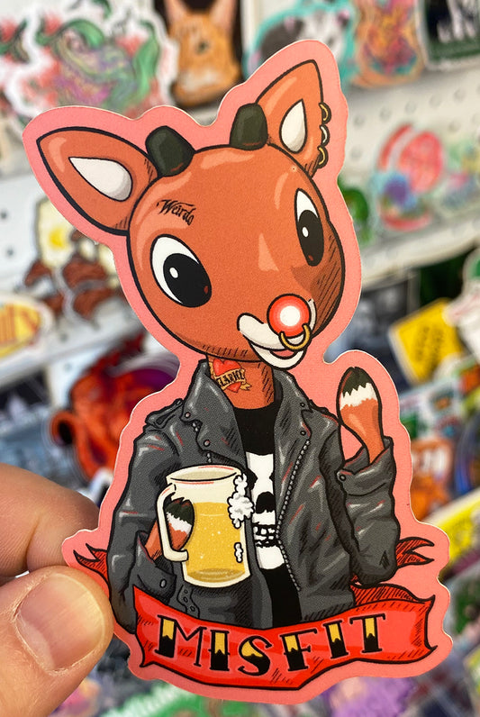 Reindeer Misfit | Sticker
