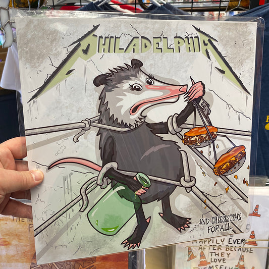 "....And Cheesesteaks For All" LP Cover | 12 x12 Print