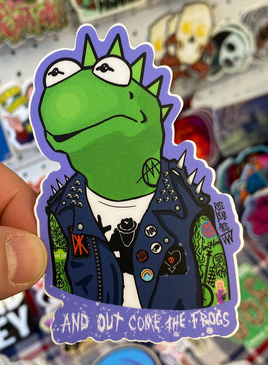 And Out Come The Frogs | Sticker