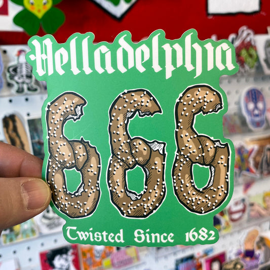 Helladelphia 666 Pretzel | Sticker