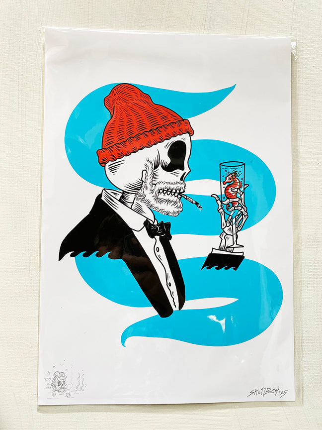 Life Aquatic with Zissou & Seahorse | 8.5x11 print