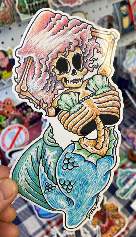 Skeleton Mermaid | Sticker