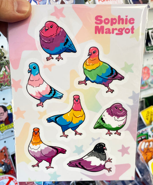 Pride Pigeons | Sticker Sheet