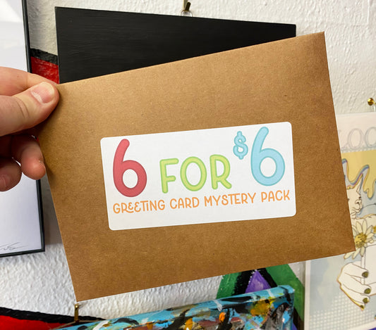 6 for $6 Mystery Pack by Square Peggy