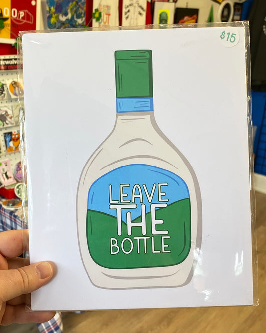 Leave the Ranch Bottle  | Print