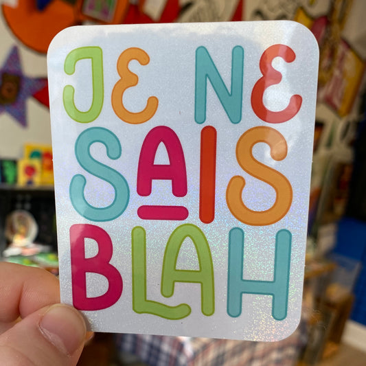 Je Ne Sais Blah | Sticker