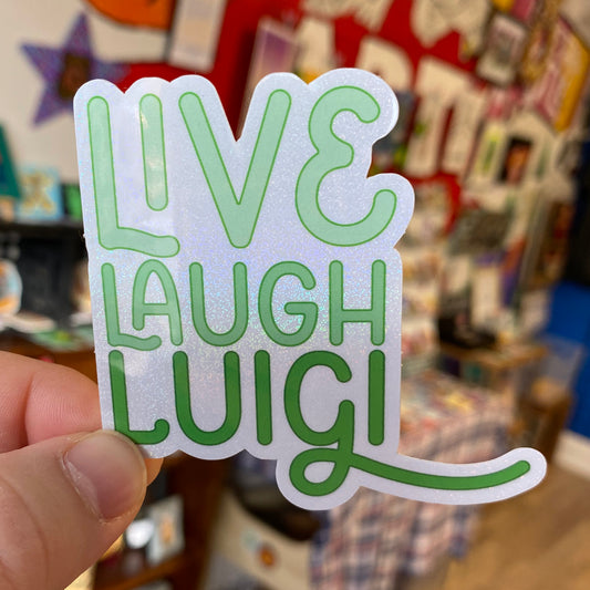 Live Laugh Luigi | Sticker
