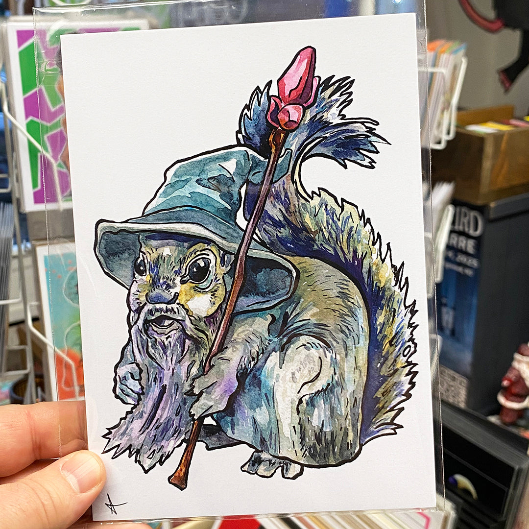 Squirrel Wizard | 5x7 Print