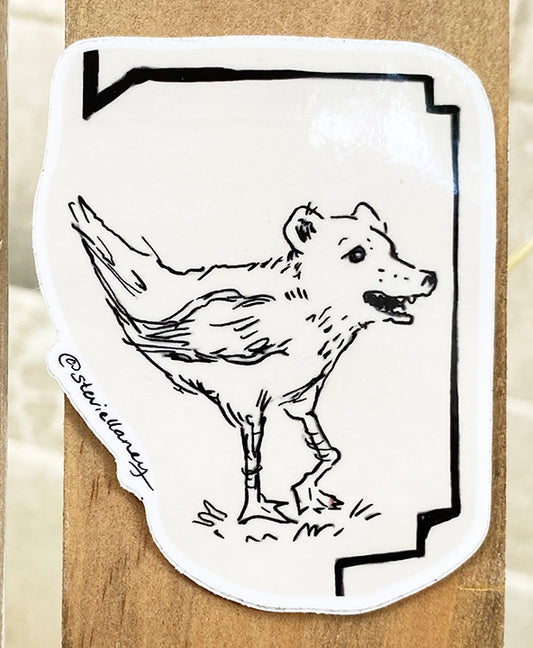Fowl Bear | 3" Vinyl Sticker