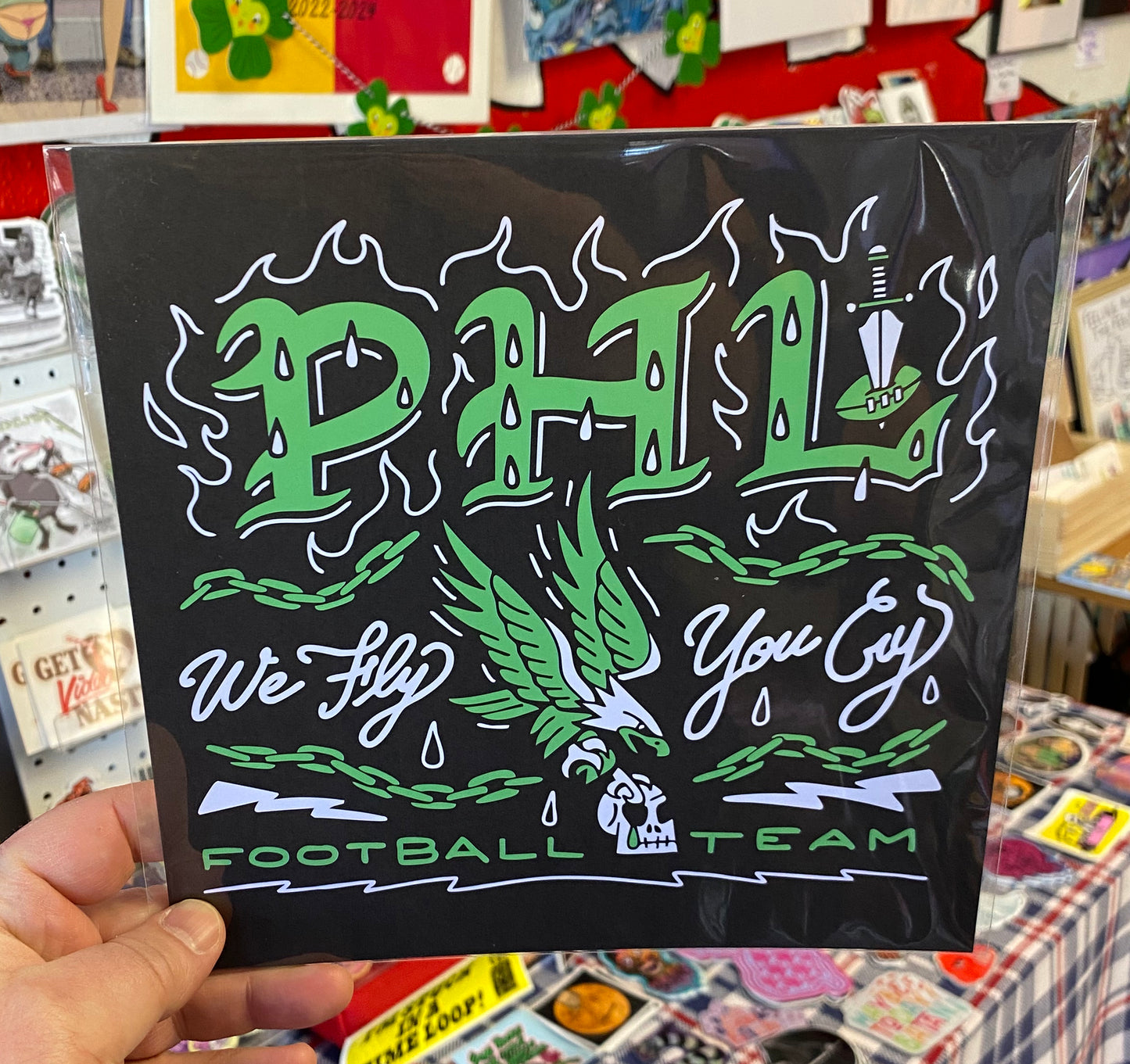PHL We Fly You Cry | 8x8 Print
