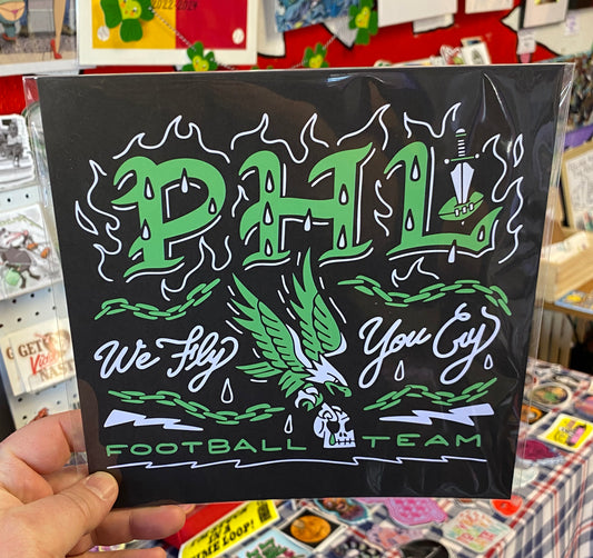 PHL We Fly You Cry | 8x8 Print